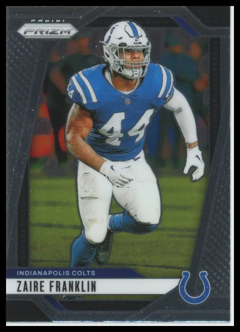Zaire Franklin Panini Prizm football trading card Indianapolis Colts 2024 product