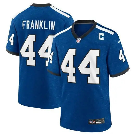 Blue Zaire Franklin Indianapolis Colts Nike Game Jersey with number 44