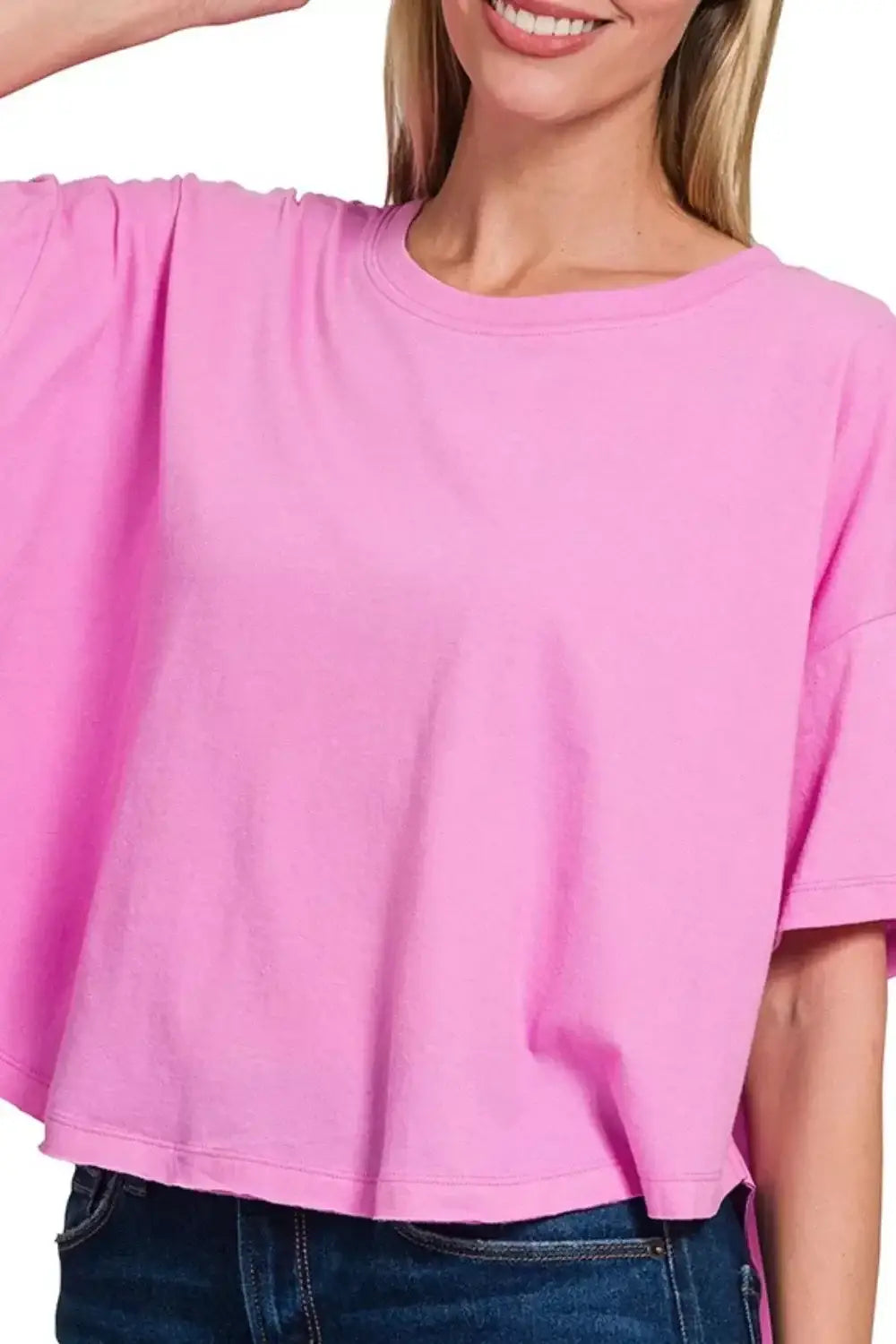 Zenana Cotton Round Neck Short Sleeve T-Shirt