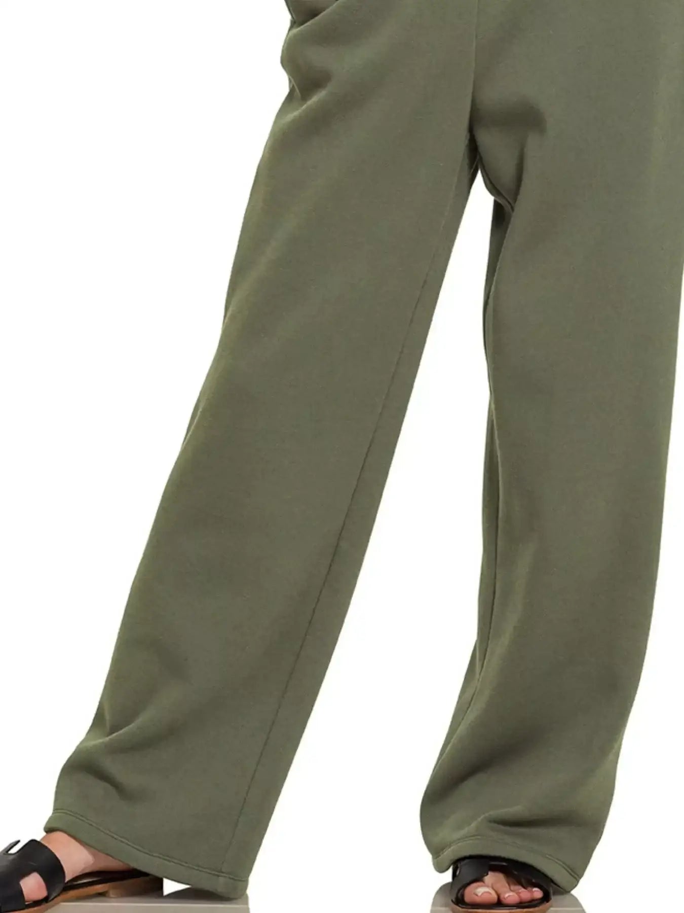 Zenana Fleece Sweatpant with Pockets - Fleece Sweatpant with Pockets