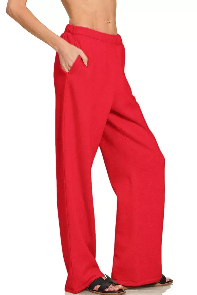 Zenana Fleece Sweatpant with Pockets