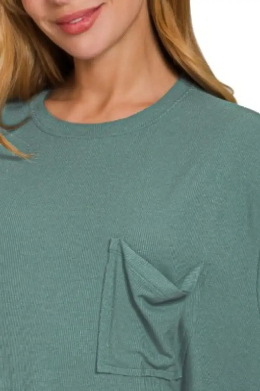 Zenana Oversized Ribbed Round Neck Short Sleeve Tee