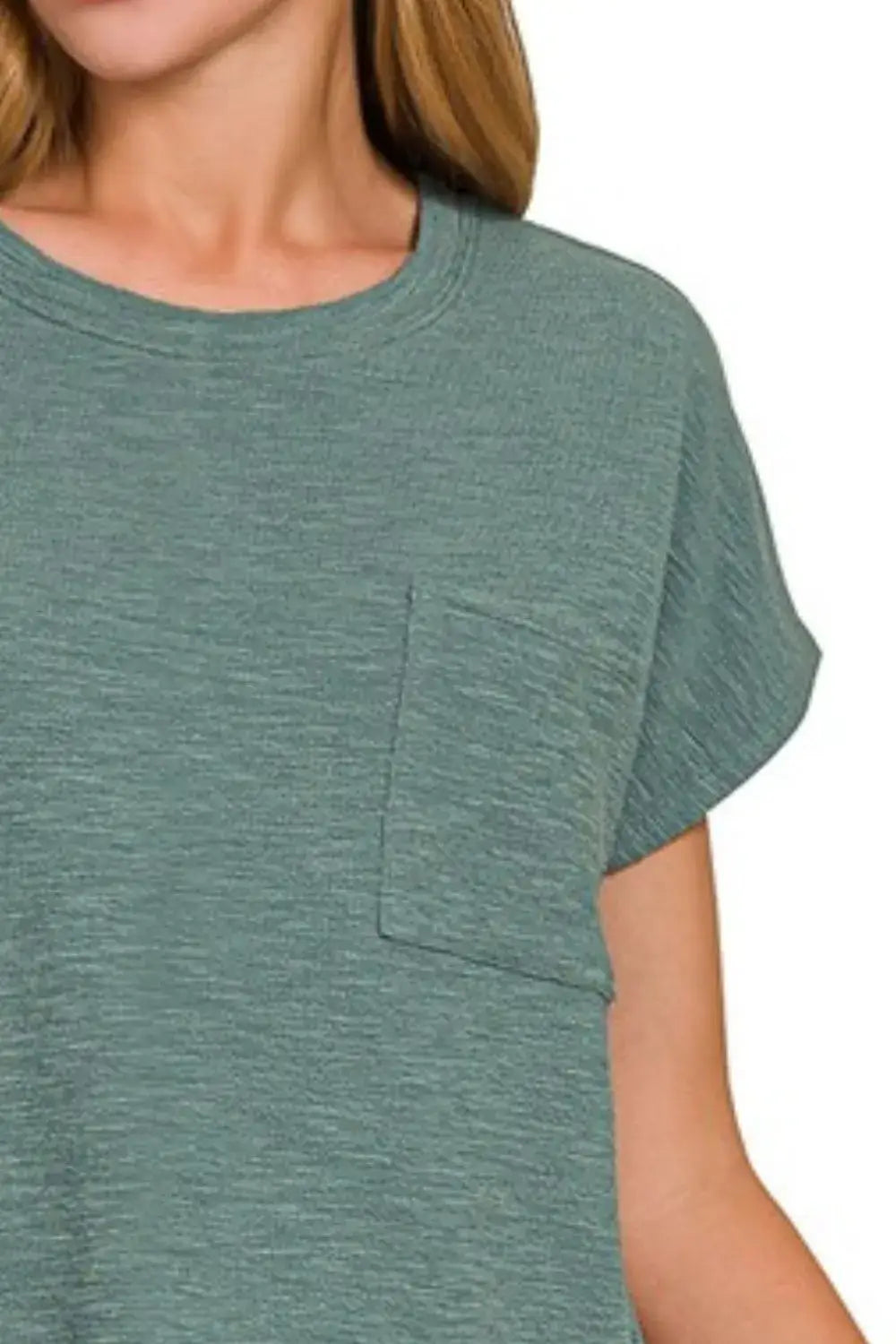 Zenana Round Neck Short Sleeve T-Shirt - Sweaters & Cardigans/Cardigans