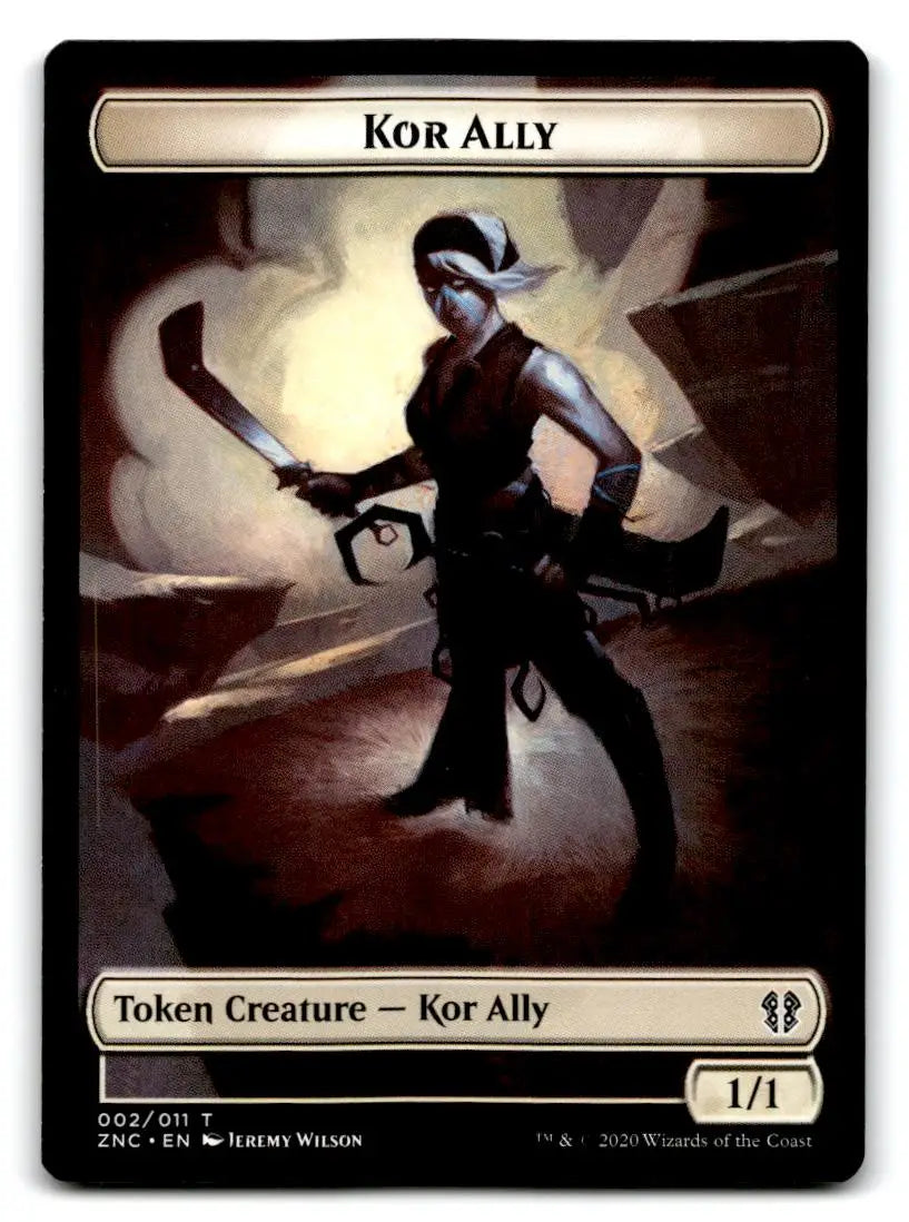 Zendikar Rising #2 Kor Ally Token - Game Card