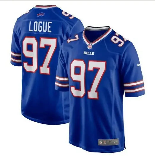 Blue Buffalo Bills Nike Team Game Jersey displayed in Zion Logue product