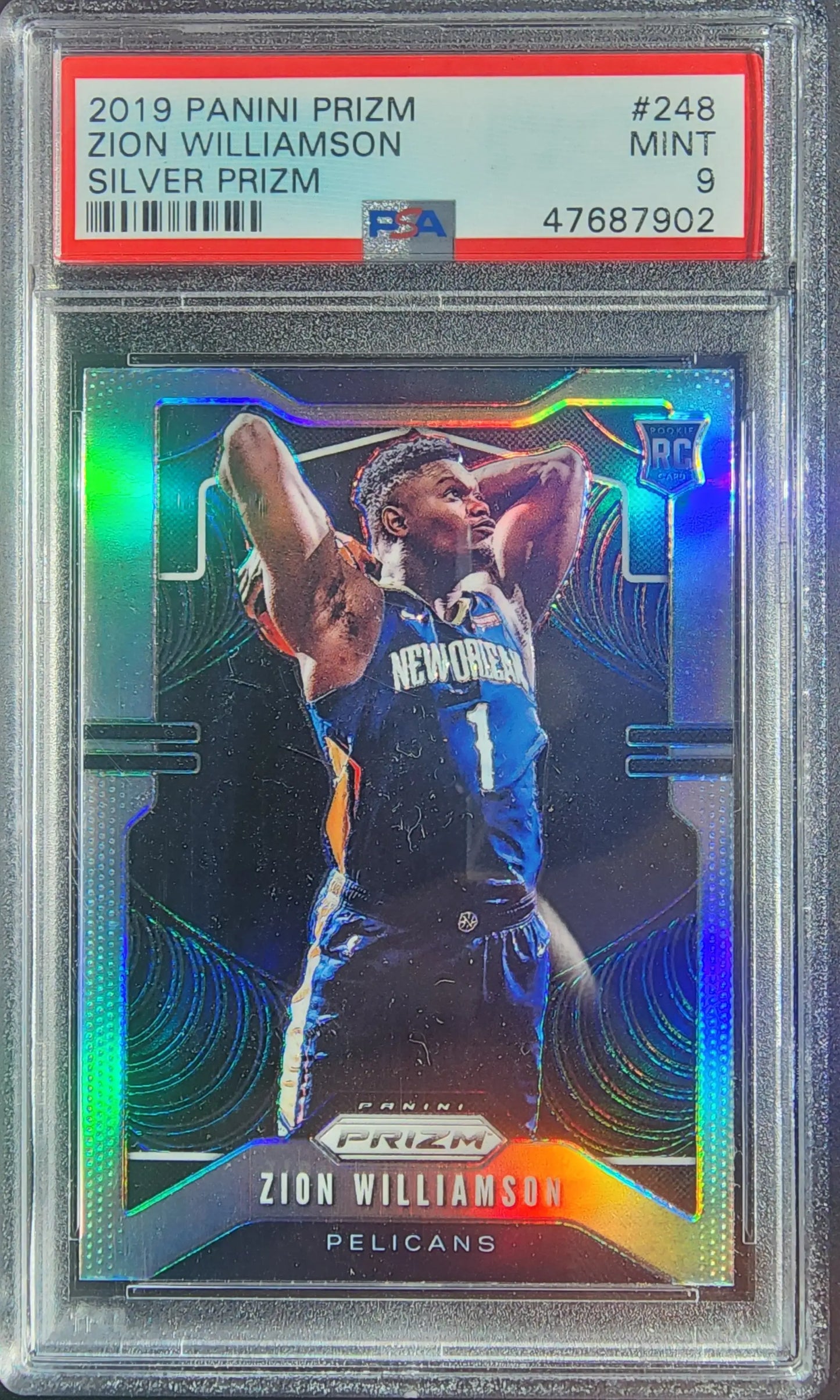 Zion Williamson 2019 Panini Prizm #248 Silver PSA 9 Mint - Singles