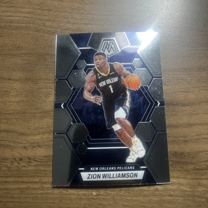 Zion Williamson 2022-23 Panini Mosaic #120 trading card from New Orleans Pelicans