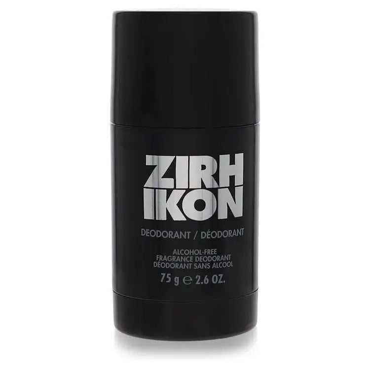 Black cylindrical Zirh Ikon alcohol-free fragrance deodorant stick 2.6 oz