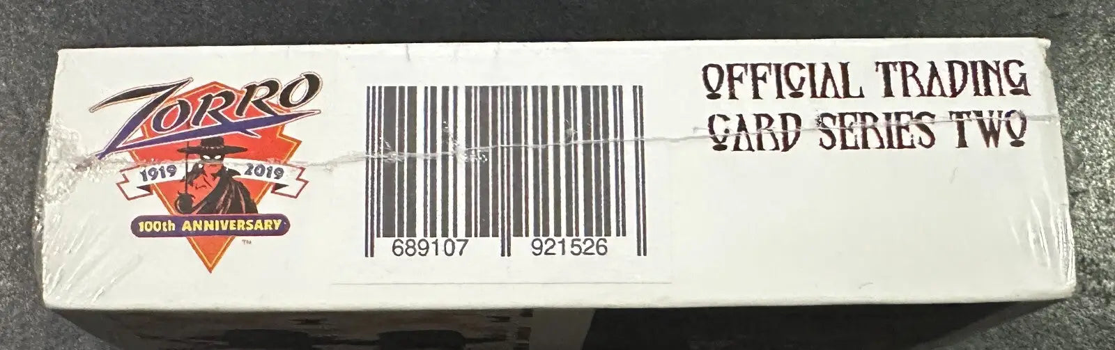 Factory sealed Zorro Series 2 trading card box featuring Zorro mini cards by American Mythology Productions